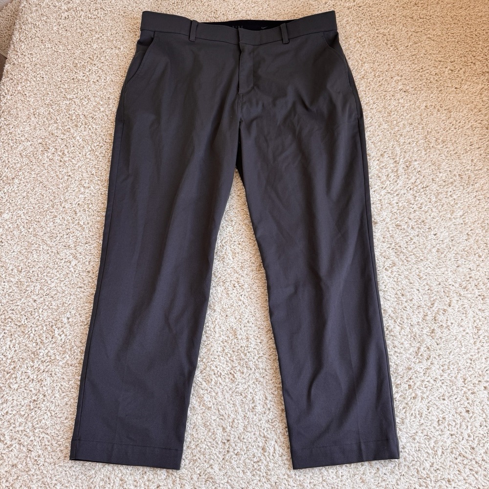 Nike Golf Dri-FIT Gray Performance Pants Men's 38x30 Straight Stretch - Picture 4 of 8